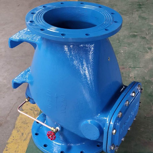 HH44X-10Q旋启式缓闭止回阀（工作原理图）